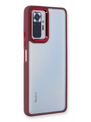 Newface Xiaomi Redmi Note 10 Pro Kılıf Dora Kapak - Kırmızı