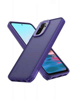 Newface Xiaomi Redmi Note 10 Pro Kılıf Elegant Kapak - Derin Mor