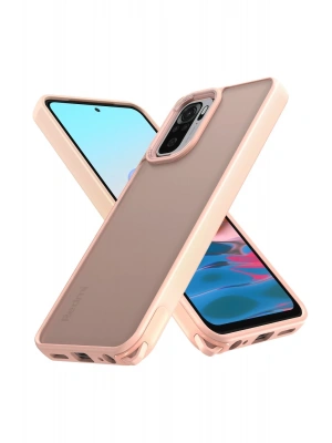 Newface Xiaomi Redmi Note 10 Pro Kılıf Elegant Kapak - Pudra