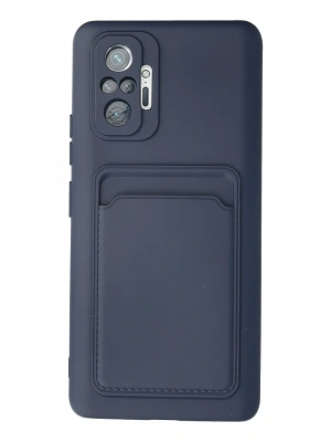 Newface Xiaomi Redmi Note 10 Pro Kılıf Kelvin Kartvizitli Silikon - Lacivert