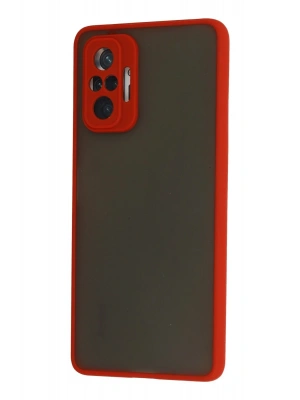 Newface Xiaomi Redmi Note 10 Pro Kılıf Montreal Silikon Kapak - Kırmızı