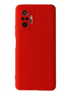 Newface Xiaomi Redmi Note 10 Pro Kılıf Nano içi Kadife Silikon - Kırmızı