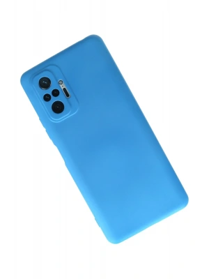 Newface Xiaomi Redmi Note 10 Pro Kılıf Nano içi Kadife Silikon - Mavi