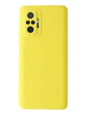 Newface Xiaomi Redmi Note 10 Pro Kılıf Nano içi Kadife Silikon - Sarı