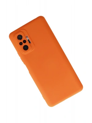 Newface Xiaomi Redmi Note 10 Pro Kılıf Nano içi Kadife Silikon - Turuncu