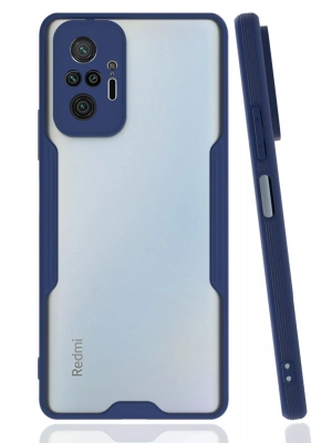 Newface Xiaomi Redmi Note 10 Pro Kılıf Platin Silikon - Lacivert