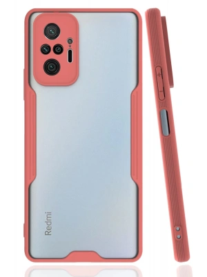 Newface Xiaomi Redmi Note 10 Pro Kılıf Platin Silikon - Pembe