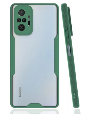 Newface Xiaomi Redmi Note 10 Pro Kılıf Platin Silikon - Yeşil