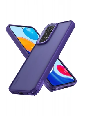 Newface Xiaomi Redmi Note 11 Kılıf Elegant Kapak - Derin Mor