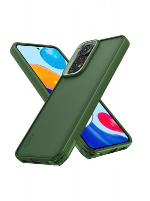 Newface Xiaomi Redmi Note 11 Kılıf Elegant Kapak - Yeşil