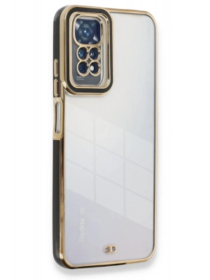 Newface Xiaomi Redmi Note 11 Kılıf Liva Lens Silikon - Siyah