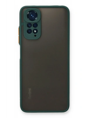 Newface Xiaomi Redmi Note 11 Kılıf Montreal Silikon Kapak - Yeşil