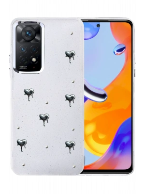 Newface Xiaomi Redmi Note 11 Pro Fiyonk Desenli Kapak - Desen 1