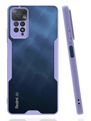 Newface Xiaomi Redmi Note 11 Pro Kılıf Platin Silikon - Lila
