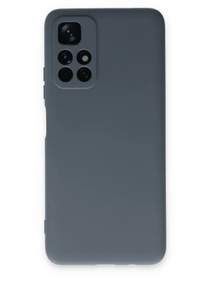 Newface Xiaomi Redmi Note 11T Kılıf Nano içi Kadife Silikon - Gri