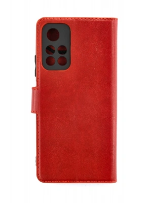 Newface Xiaomi Redmi Note 11T Kılıf Trend S Plus Kapaklı Kılıf - Kırmızı