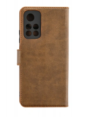 Newface Xiaomi Redmi Note 11T Kılıf Trend S Plus Kapaklı Kılıf - Taba