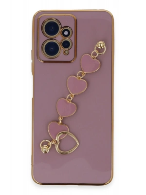 Newface Xiaomi Redmi Note 12 4G Kılıf Esila Silikon - Mor