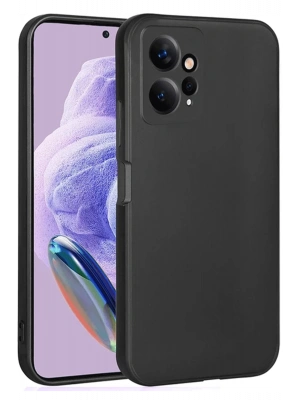 Newface Xiaomi Redmi Note 12 4G Kılıf First Silikon - Siyah