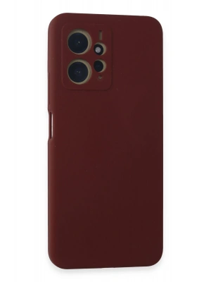 Newface Xiaomi Redmi Note 12 4G Kılıf Nano içi Kadife Silikon - Bordo