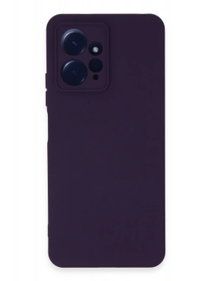 Newface Xiaomi Redmi Note 12 4G Kılıf Nano içi Kadife Silikon - Mor