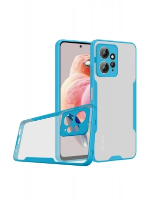 Newface Xiaomi Redmi Note 12 4G Kılıf Platin Silikon - Mavi