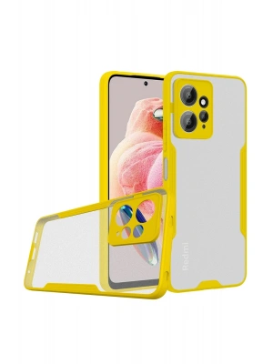 Newface Xiaomi Redmi Note 12 4G Kılıf Platin Silikon - Sarı