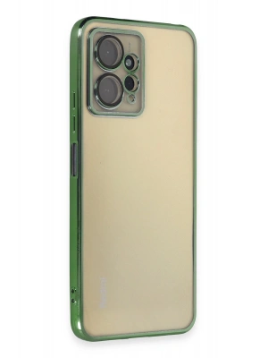 Newface Xiaomi Redmi Note 12 4G Kılıf Razer Lensli Silikon - Yeşil