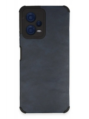 Newface Xiaomi Redmi Note 12 5G Kılıf Loop Deri Silikon - Lacivert