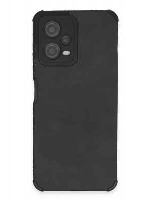 Newface Xiaomi Redmi Note 12 5G Kılıf Loop Deri Silikon - Siyah