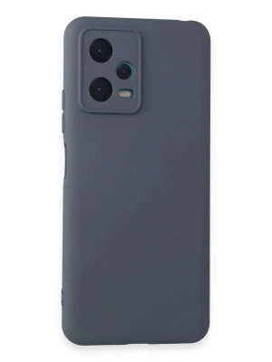 Newface Xiaomi Redmi Note 12 5G Kılıf Nano içi Kadife Silikon - Gri