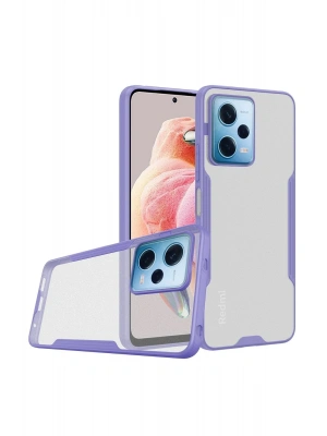 Newface Xiaomi Redmi Note 12 5G Kılıf Platin Silikon - Lila