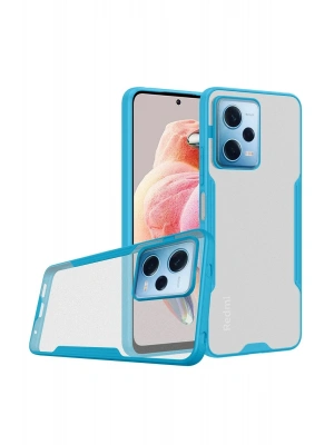 Newface Xiaomi Redmi Note 12 5G Kılıf Platin Silikon - Mavi