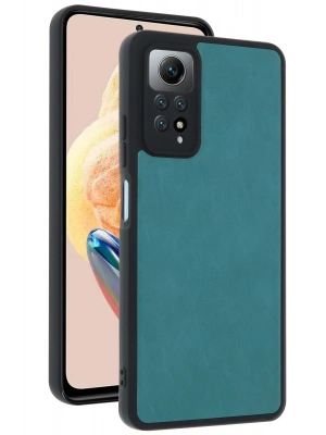 Newface Xiaomi Redmi Note 12 Pro 4G Kılıf Aras Deri Kapak - Açık Yeşil