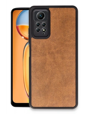 Newface Xiaomi Redmi Note 12 Pro 4G Kılıf Aras Deri Kapak - Taba