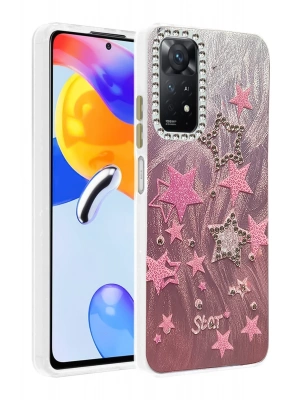 Newface Xiaomi Redmi Note 12 Pro 4G Kılıf Blade Aynalı Desenli Kapak - Desen 7