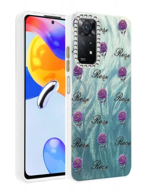 Newface Xiaomi Redmi Note 12 Pro 4G Kılıf Blade Aynalı Desenli Kapak - Desen 9