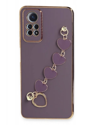 Newface Xiaomi Redmi Note 12 Pro 4G Kılıf Esila Silikon - Mor