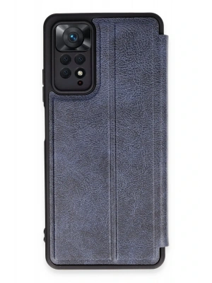 Newface Xiaomi Redmi Note 12 Pro 4G Kılıf Flip Cover - Lacivert