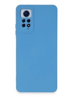 Newface Xiaomi Redmi Note 12 Pro 4G Kılıf Nano içi Kadife Silikon - Mavi