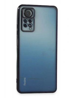 Newface Xiaomi Redmi Note 12 Pro 4G Kılıf Razer Lensli Silikon - Siyah
