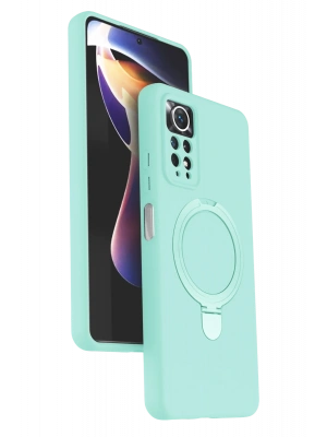 Newface Xiaomi Redmi Note 12 Pro 4G Regal Magsafe Standlı Kapak - Su Yeşili