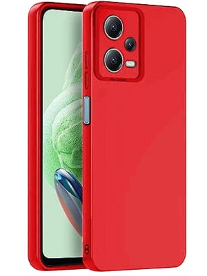Newface Xiaomi Redmi Note 12 Pro 5G Kılıf Nano içi Kadife Silikon - Kırmızı