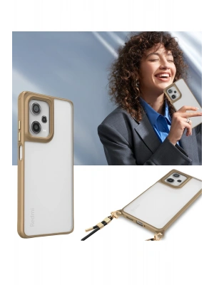 Newface Xiaomi Redmi Note 12 Pro 5G Kılıf Penta Silikon Kılıf - Çöl Titanyum