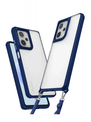 Newface Xiaomi Redmi Note 12 Pro 5G Kılıf Penta Silikon Kılıf - Lacivert