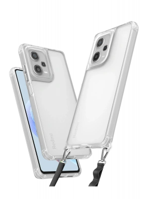 Newface Xiaomi Redmi Note 12 Pro 5G Kılıf Penta Silikon Kılıf - Şeffaf