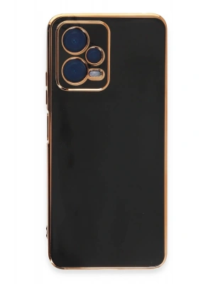 Newface Xiaomi Redmi Note 12 Pro 5G Kılıf Volet Silikon - Siyah