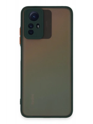 Newface Xiaomi Redmi Note 12S Kılıf Montreal Silikon Kapak - Yeşil