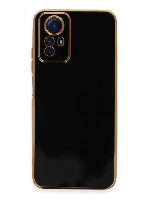 Newface Xiaomi Redmi Note 12S Kılıf Volet Silikon - Siyah