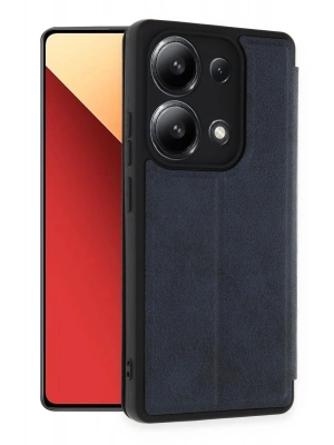 Newface Xiaomi Redmi Note 13 4G Kılıf Flip Cover - Lacivert